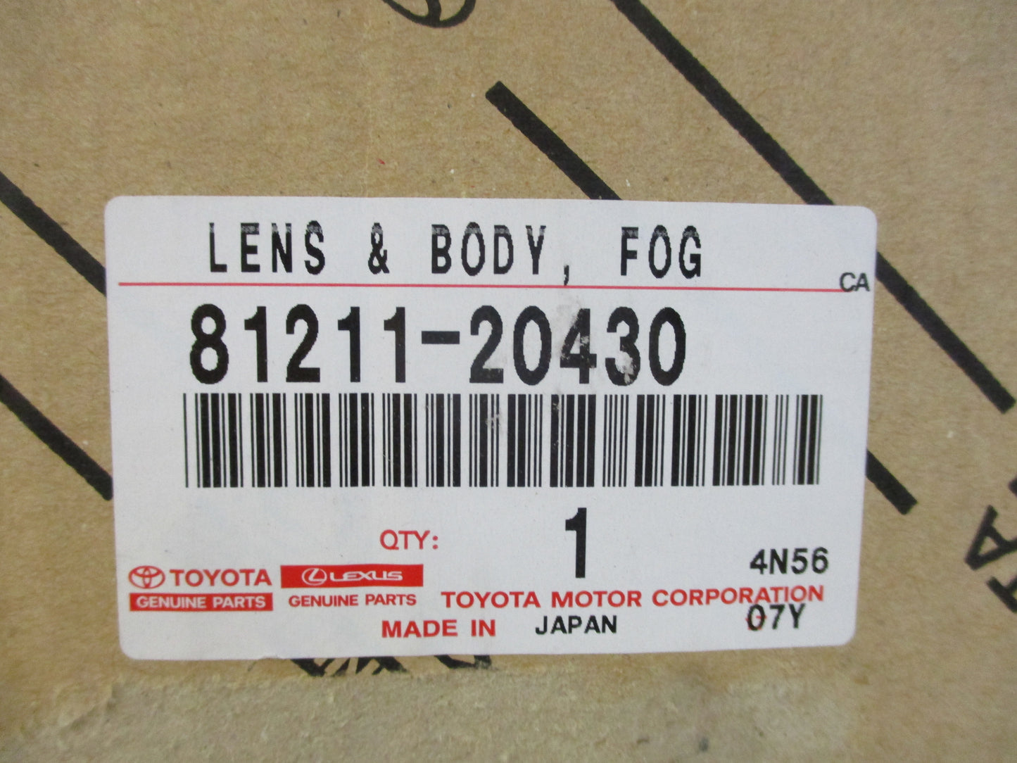 Toyota GT/GTS Celica Genuine Left and Right Fog Lights New Part