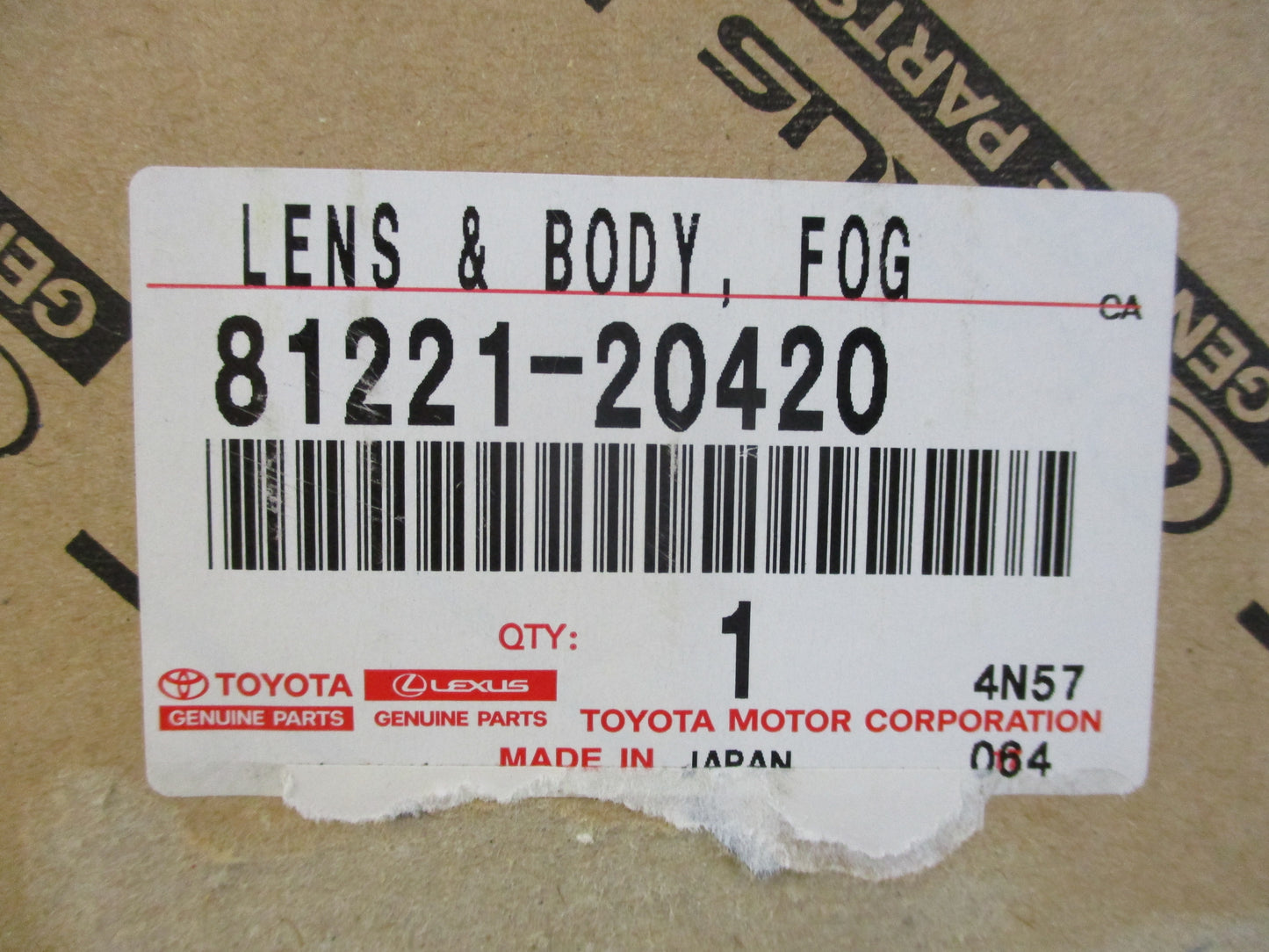 Toyota GT/GTS Celica Genuine Left and Right Fog Lights New Part