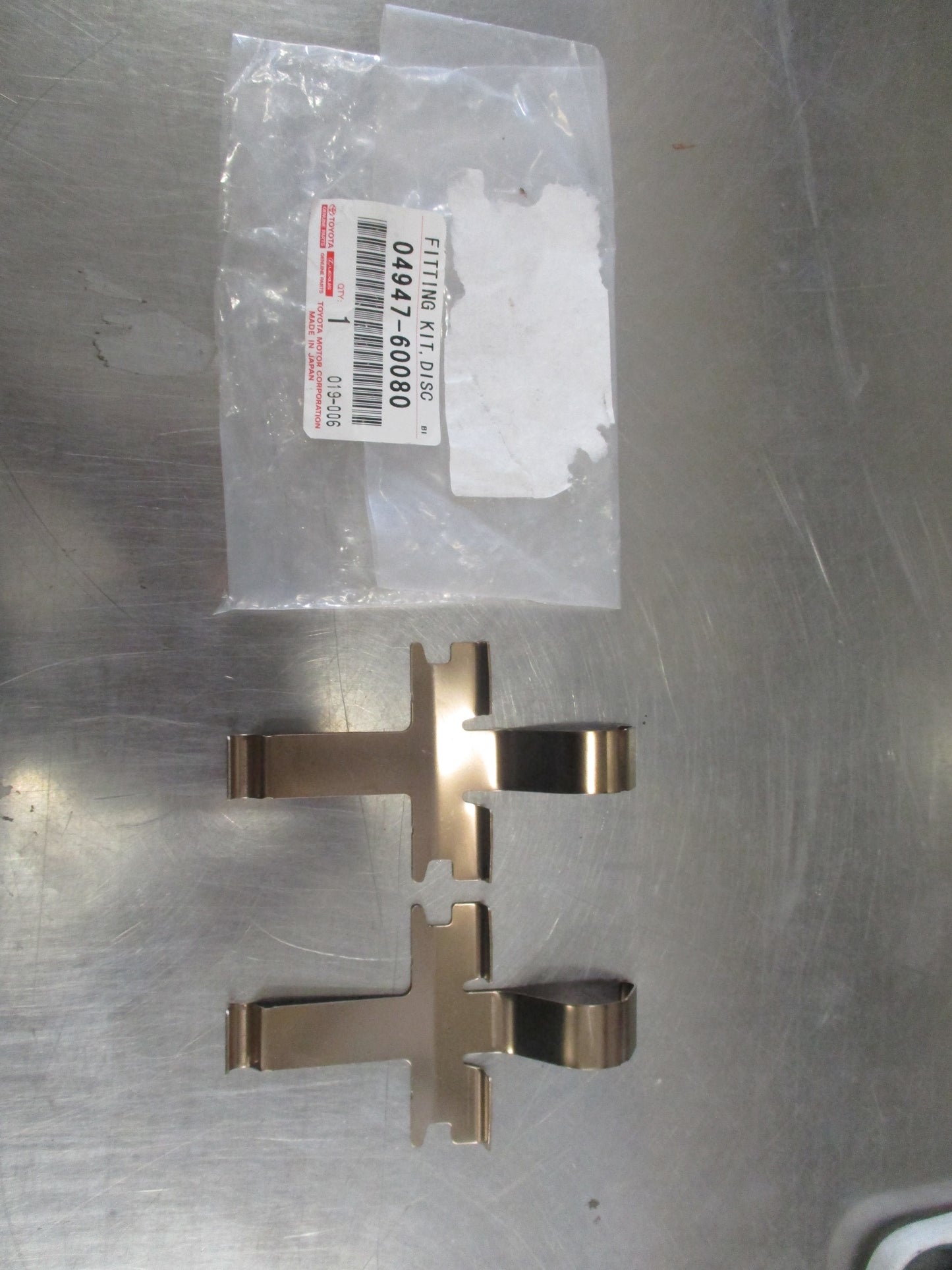 Toyota Genuine Fitting Kit Front Disc Brake New