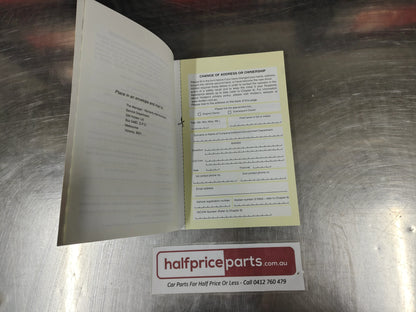 Holden TK Barina Hatch Genuine Owners Handbook New Part