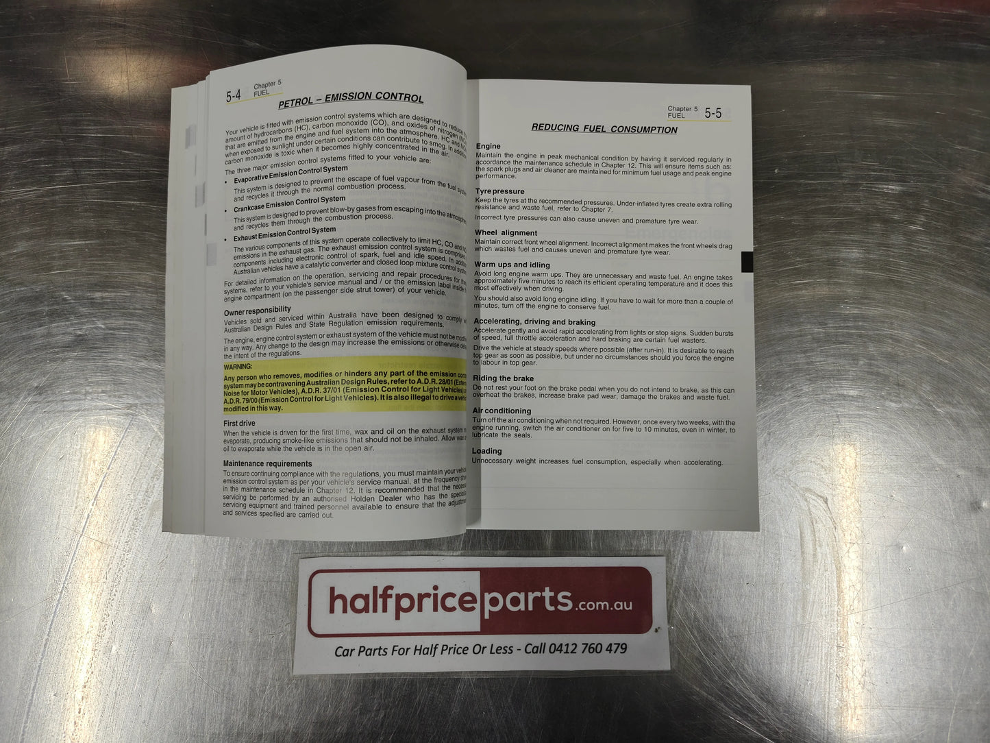 Holden TK Barina Hatch Genuine Owners Handbook New Part