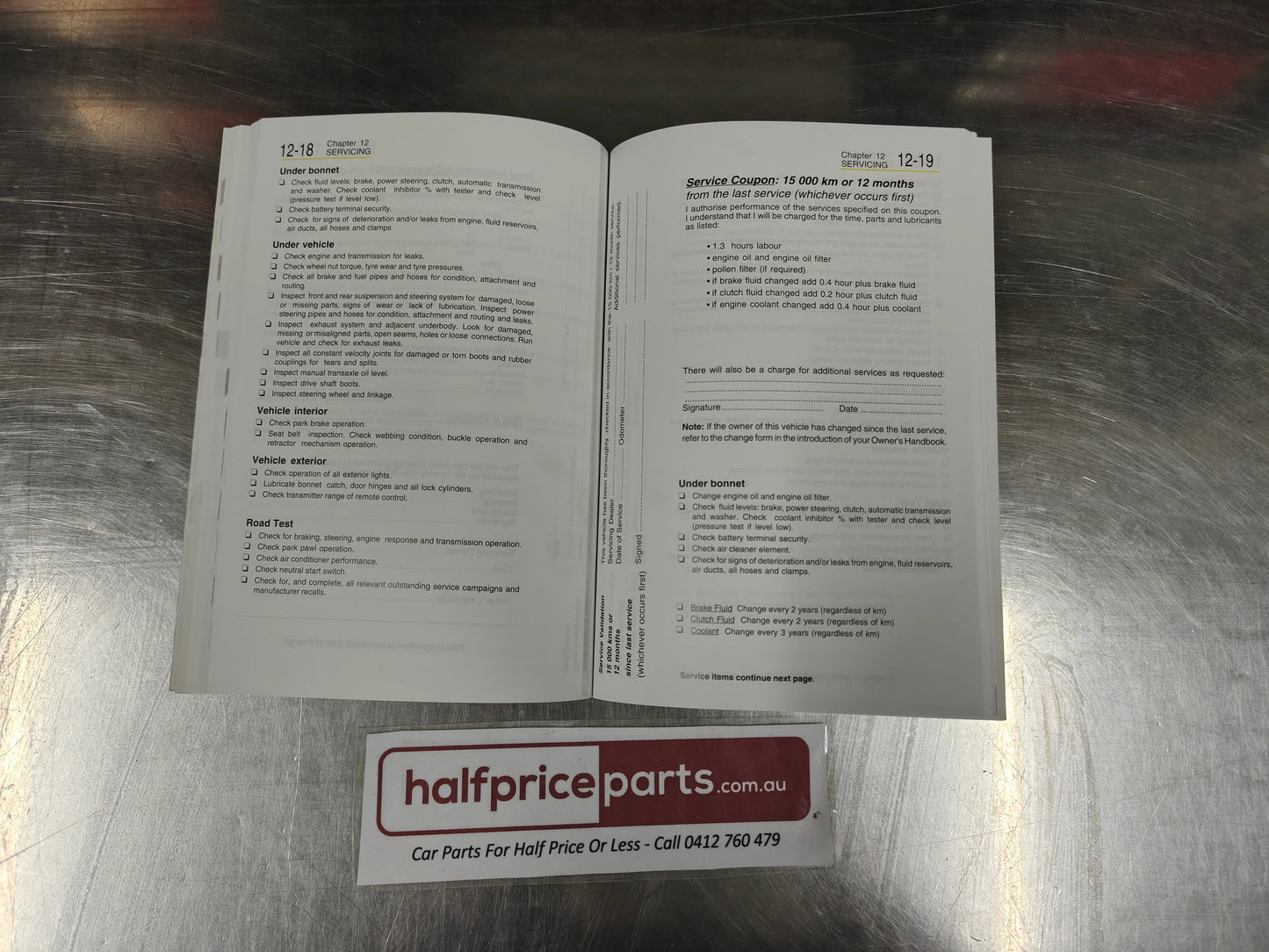 Holden TK Barina Hatch Genuine Owners Handbook New Part