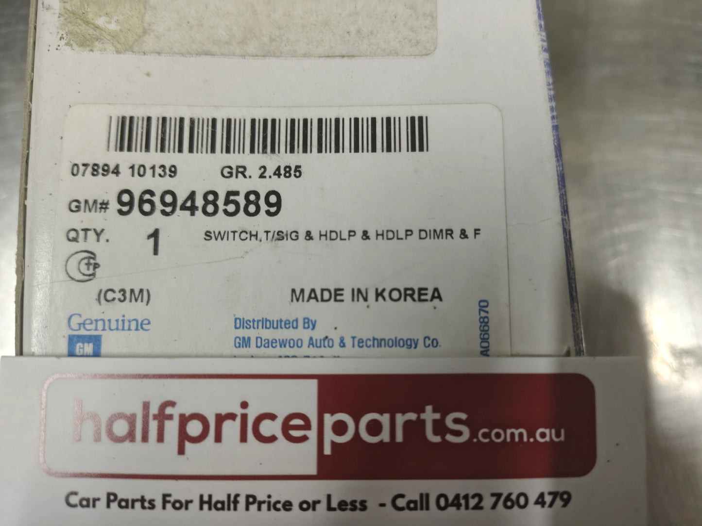 Holden Barina Spark Genuine Headlight Indicator Switch New Part