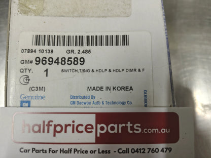 Holden Barina Spark Genuine Headlight Indicator Switch New Part