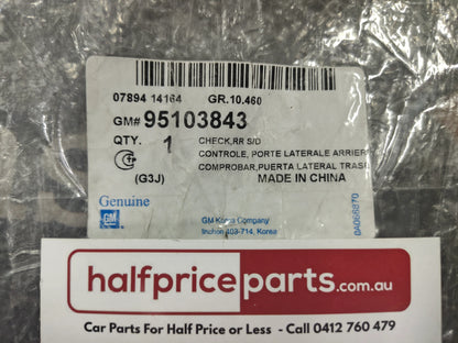 Holden JH Cruze Genuine Left Hand Rear Door Check New Part