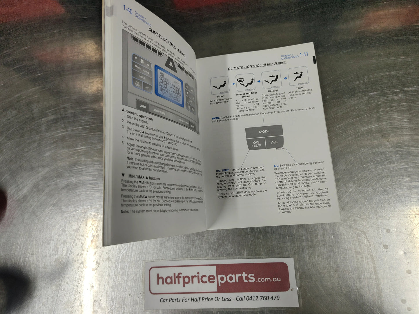Holden VZ Commodore Ute Light Commercial Genuine Owners Handbook New Part