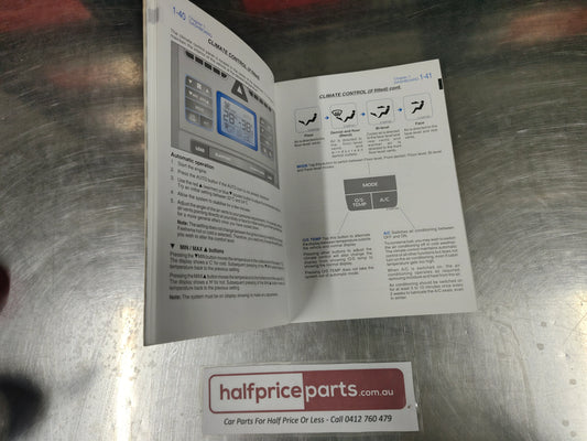 Holden VZ Commodore Ute Light Commercial Genuine Owners Handbook New Part