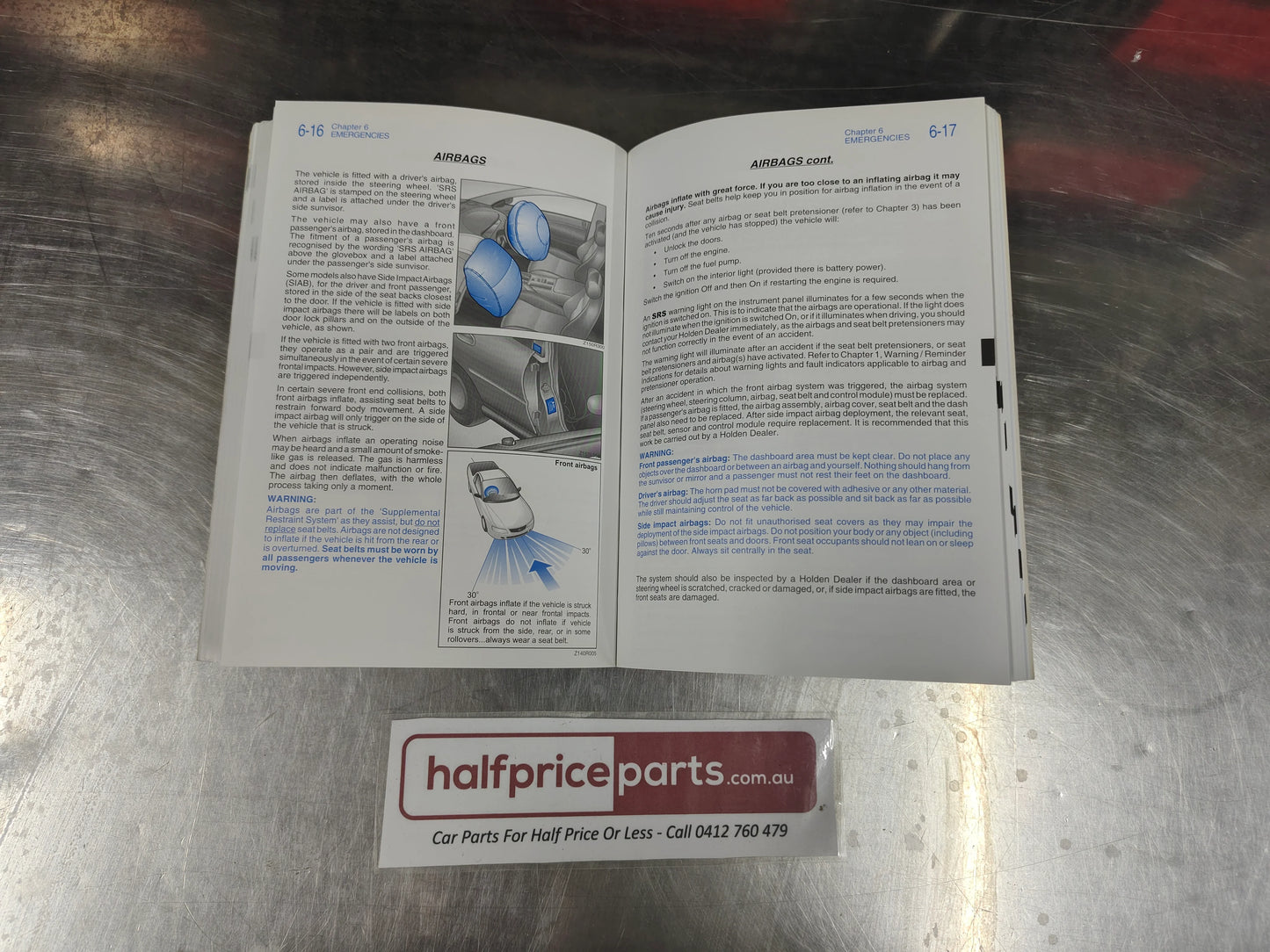 Holden VZ Commodore Ute Light Commercial Genuine Owners Handbook New Part