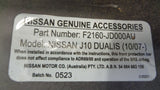 Nissan Dualis J10E Genuine Nudge Bar With Fitting Kit New Part