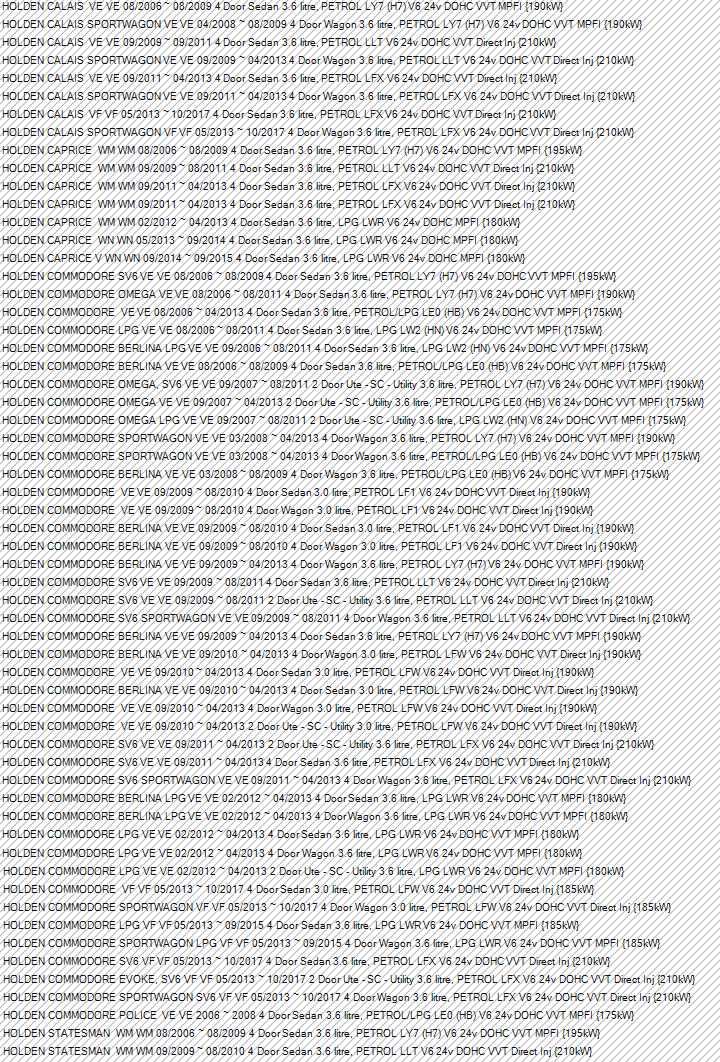 Holden Commodore VE/VF V6 Genuine Front Brake Rotor Pair (Details In Photos)New Part