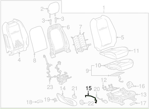 Holden VF Commodore Genuine Right Hand Front Seat Outer Shield Retainer New Part