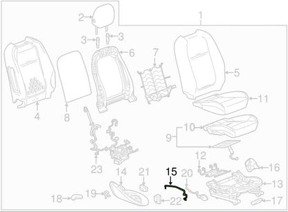 Holden VF Commodore Genuine Right Hand Front Seat Outer Shield Retainer New Part