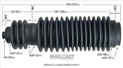 Turner Enterprises Large Steering Rack Boot Kit (Missing fitting tool) - New Part