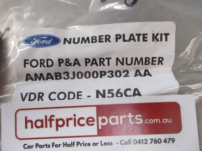Ford PX Ranger Genuine Nudge Bar Number Plate BracketNew Part