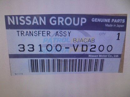 Nissan GU Y61 Patrol Genuine 4WD Transfer Case 2 Plug New Part