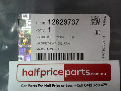 Holden RG Colorado Genuine Lower Oil Pan Gasket New Part
