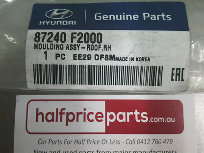 Hyundai Elantra Genuine Right Hand Roof Moulding Assembly - New Part