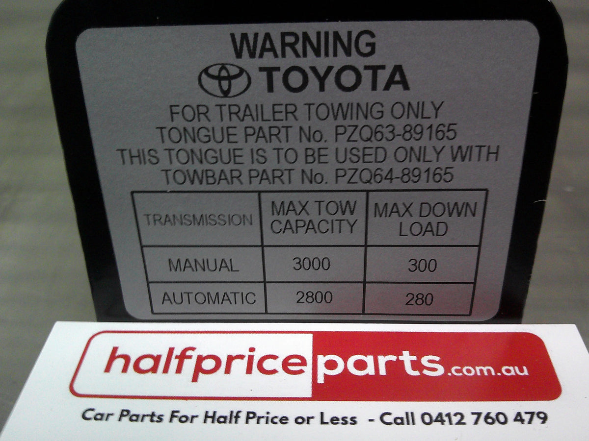 Toyota Fortuner/Hilux Genuine Short Tongue Tow Bar Tongue Only New Part
