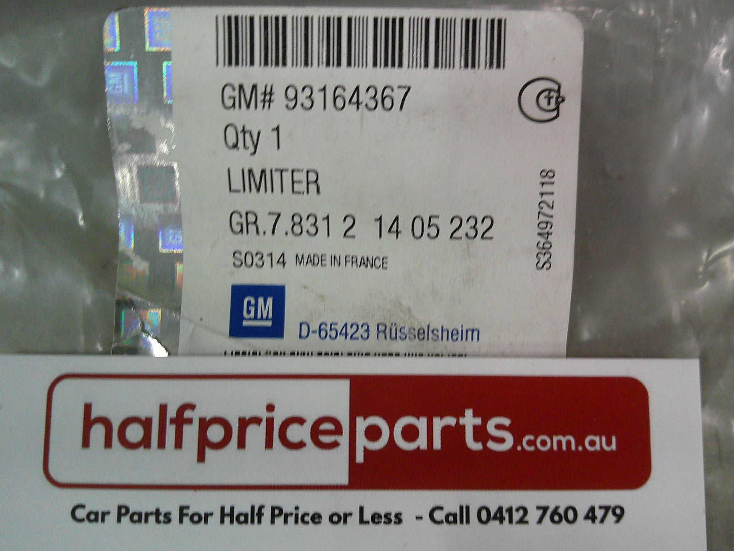 Holden Tigra Genuine Rear Bumper Impact Absorber New Part