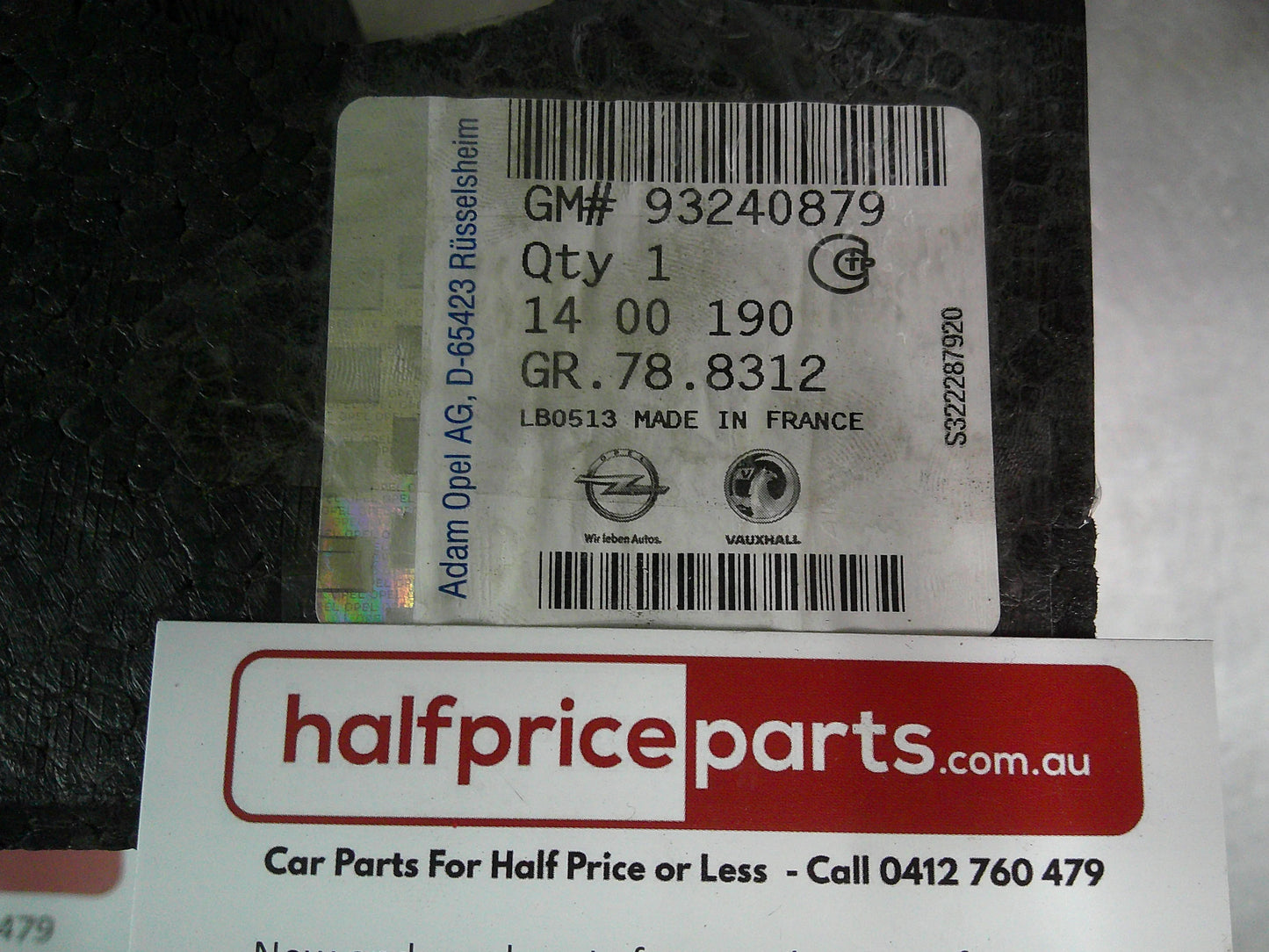 Holden TS Astra Genuine Rear Center Bumper Absorber New Part