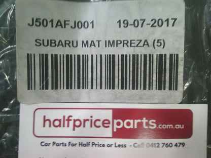 Subaru Impreza/XV Genuine Carpet Mat Set Of 5 Front And Rear New Part
