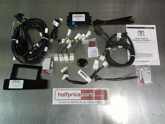 Toyota Corolla Cross/Hybrid Genuine Rear 4 Head Park Assist Complete Kit (Glacier White 040)New Part