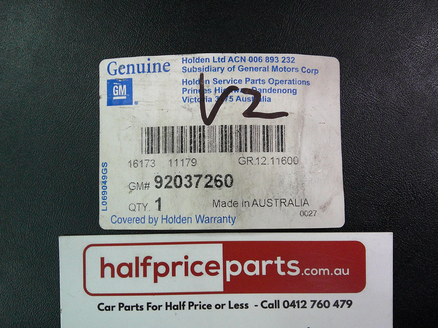 Holden VN/VP/VR/VS/VU/VY/VZ Commodore Ute Genuine Left Hand Lower Quarter Panel Moulding  New Part