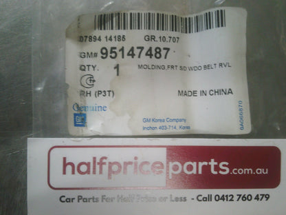Holden TM Barina Genuine Right Hand Window Belt Moulding New Part