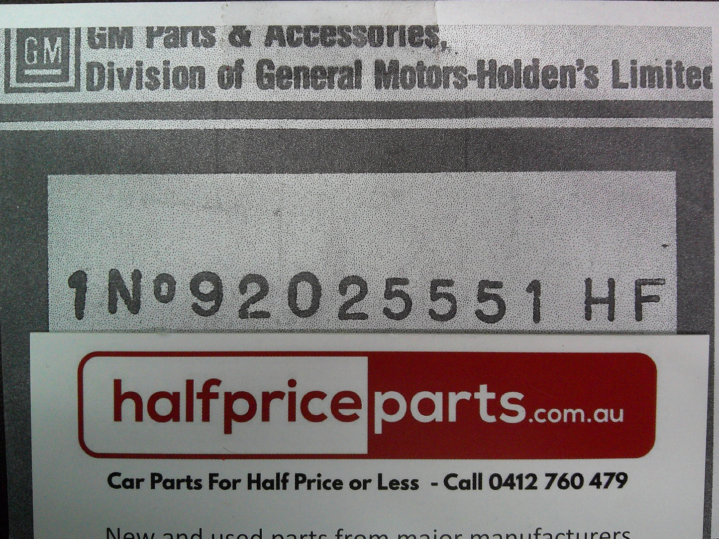 Holden JB/JD/JE Camira Genuine Fuse Box Panel Cover New Part