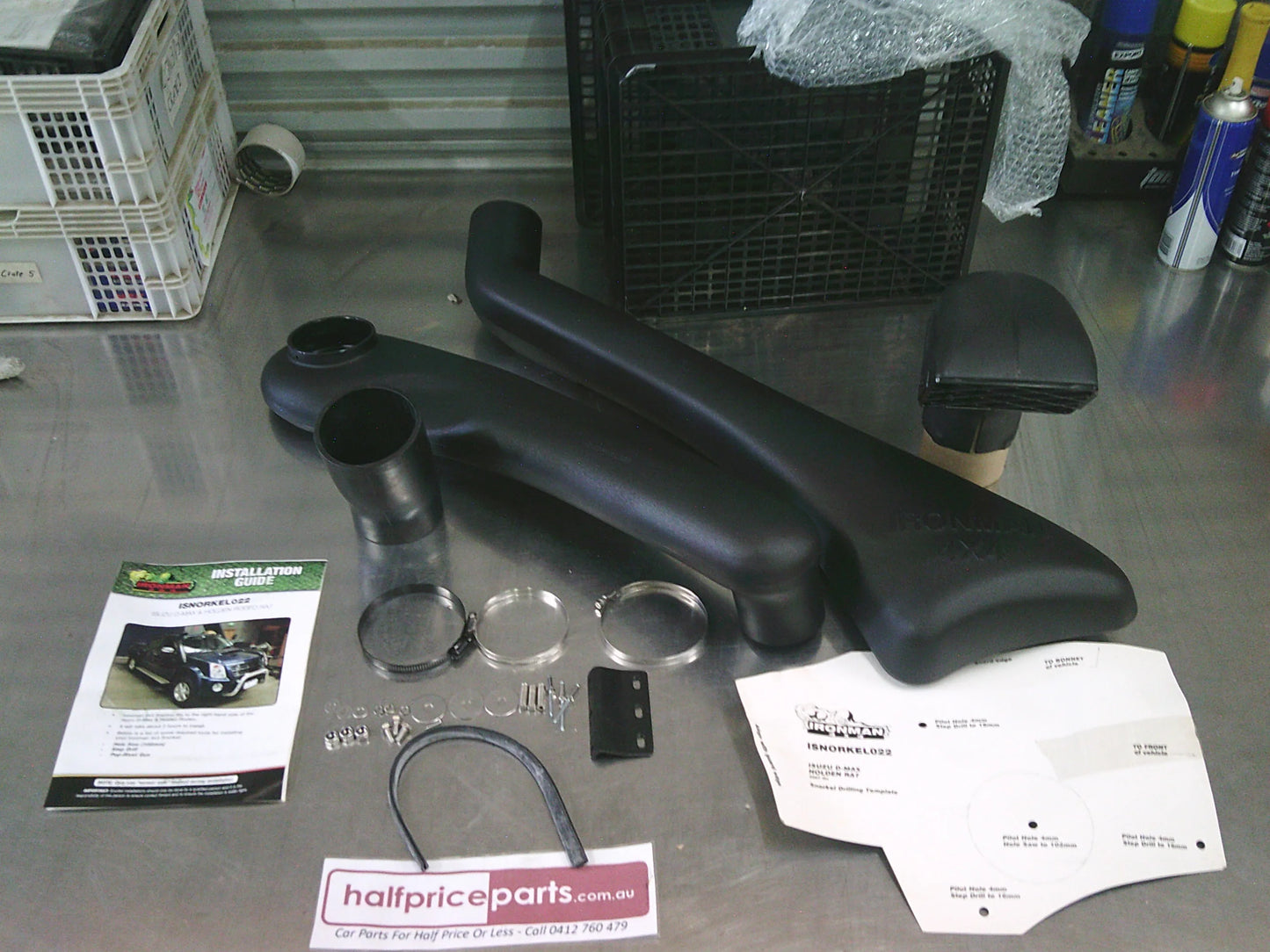 Ironman 4X4 Snorkel Kit With Instructions Suits Isuzu D-Max/Holden Rodeo New Part