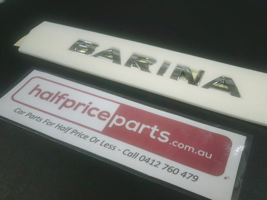 Holden TK Barina Genuine Chrome Tail Gate Emblem New Part