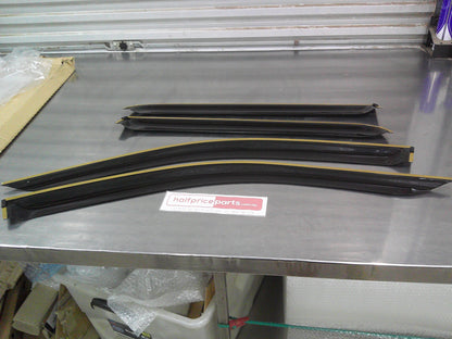 JAC T9 Dual Cab Ute Genuine Tinted Weather Shields Set Of 4 Front And Rear With Fitting Kit New Part