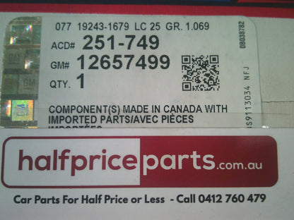 Holden VE Commodore V6/WL/WM Caprice/CG Captiva/  Genuine Water Pump With Gasket Assembly  New Part