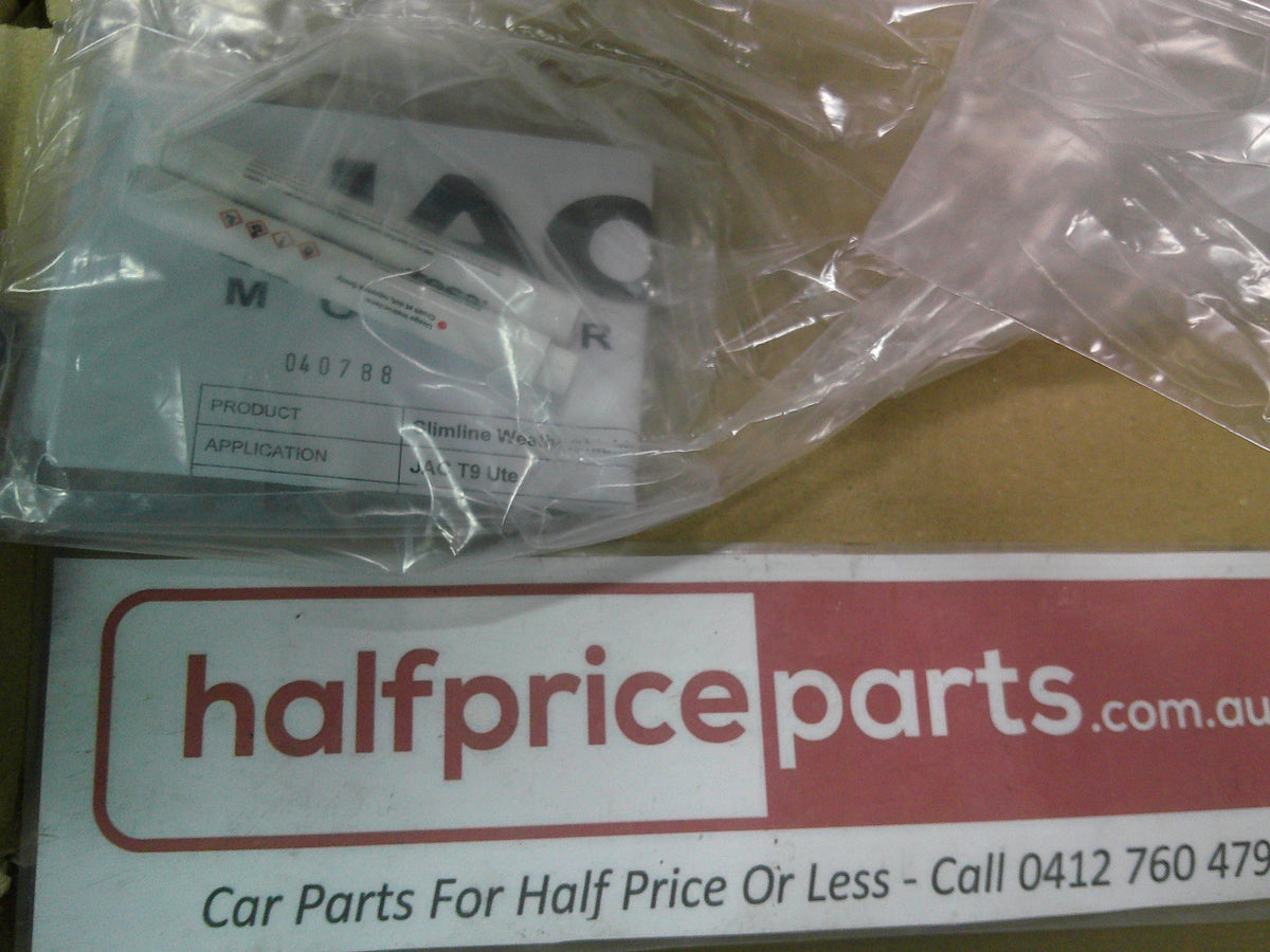 JAC T9 Dual Cab Ute Genuine Tinted Weather Shields Set Of 4 Front And Rear With Fitting Kit New Part
