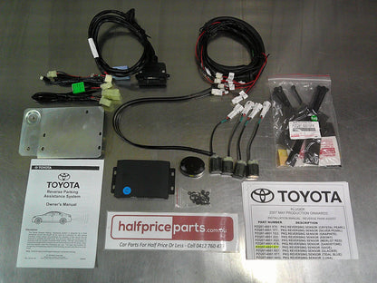 Toyota Kluger Genuine Set Of 4 Head Rear Park Assist Complete Kit (Sage In Colour) New Part