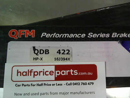 QFM Performance Rear Brake Pad Set Suits Toyota Camry SV21/Holden Apollo JK New Part