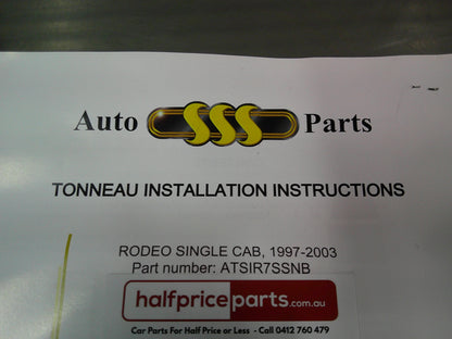 Holden TF Rodeo Single Cab Tonneau Kit Single Cab (Bungee Type) New Part