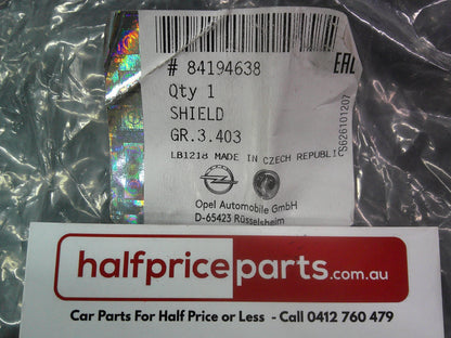 Holden ZB Commodore Genuine Air Intake Splash Shield New Part