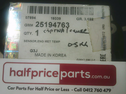 Holden CG Captiva/JH Cruze CDI Genuine Coolant Temperature Sender Unit New Part.