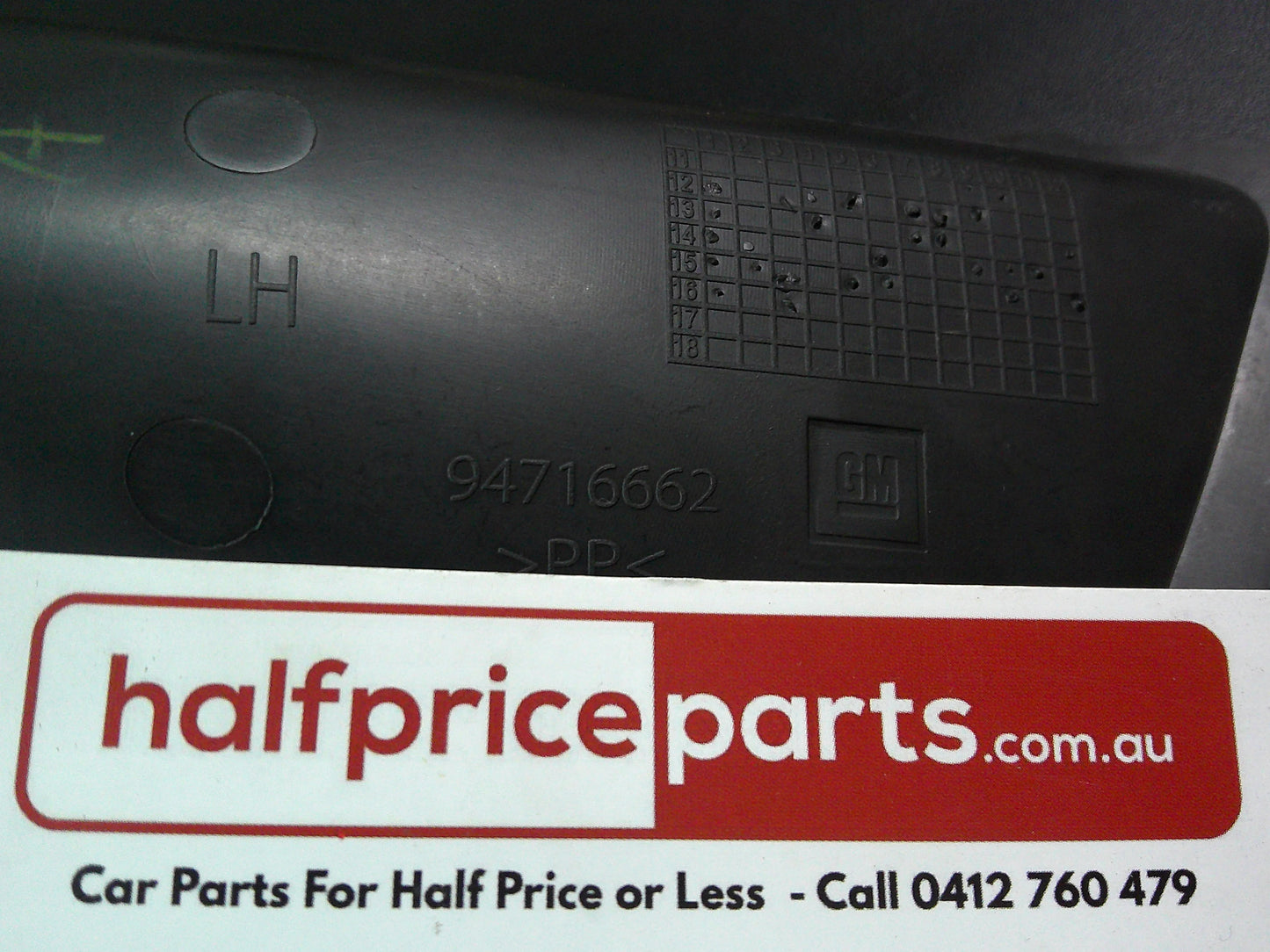 Holden RG Colorado Genuine Left Hand Front Fog Light Inner Plastic New Part