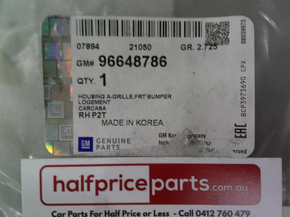 Holden TK Barina Genuine Right Hand Front Bumper Fascia Opening Cover Insert New Part