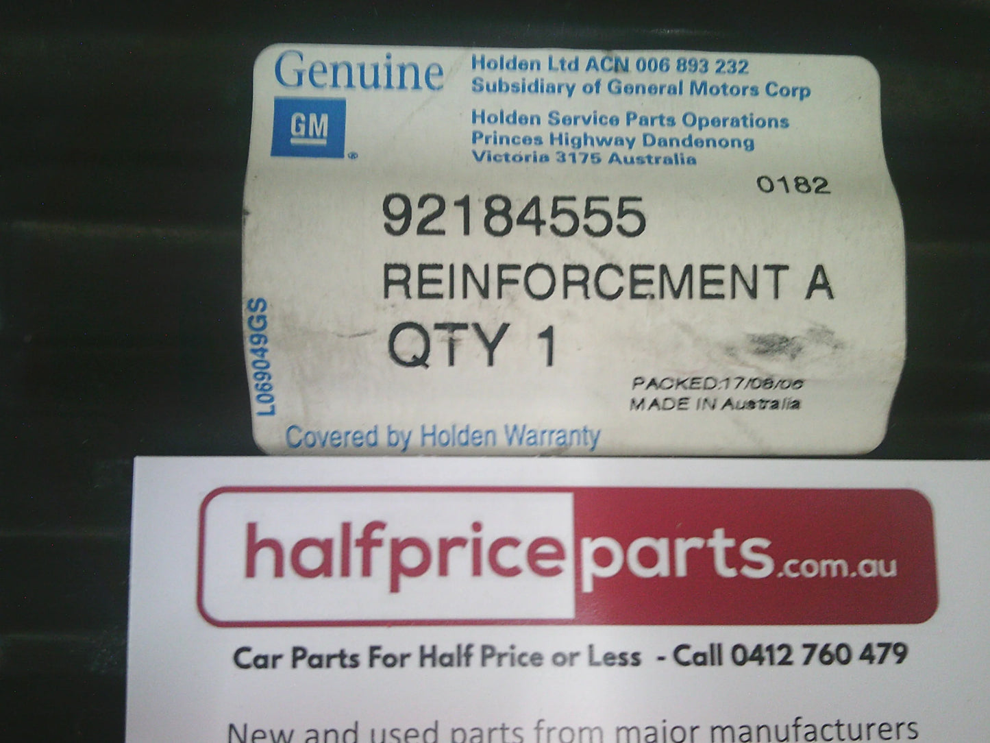 Holden VE Commodore/WM Statesman Caprice/HSV/V8 Genuine Boot Battery Tray Mount Bracket New Part