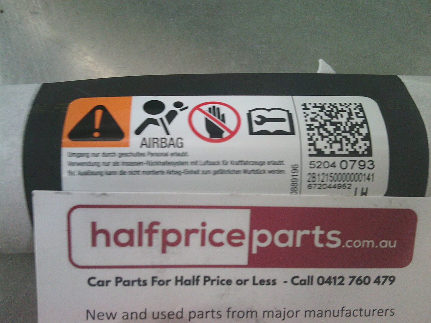 Holden RG Colorado 7 Genuine Front Rear 3rd Row Airbag Assembly New Part