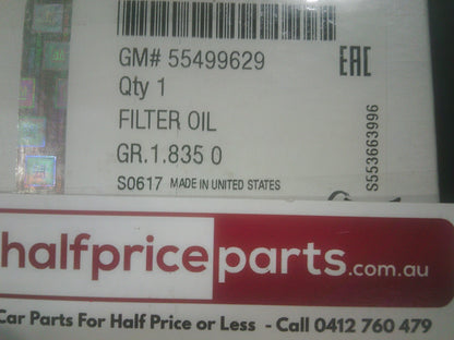 GM Oil Filter Suits Chevrolet/Holden New Part