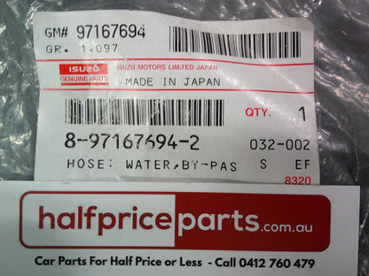 Holden Jackaroo Genuine Water By-Pass Hose New Part