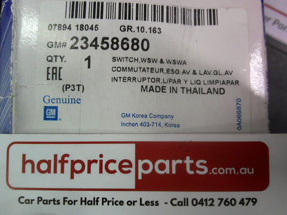 Holden TM Barina Genuine Front Windscreen Control Stalk New Part