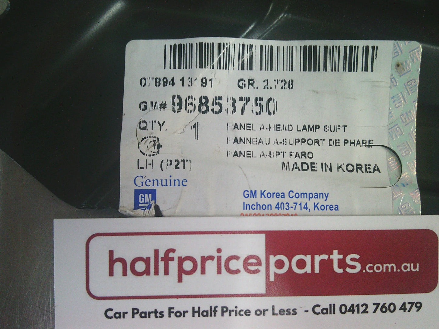 Holden TK Barina Genuine Front Left Hand A-Panel Head Light Support New Part