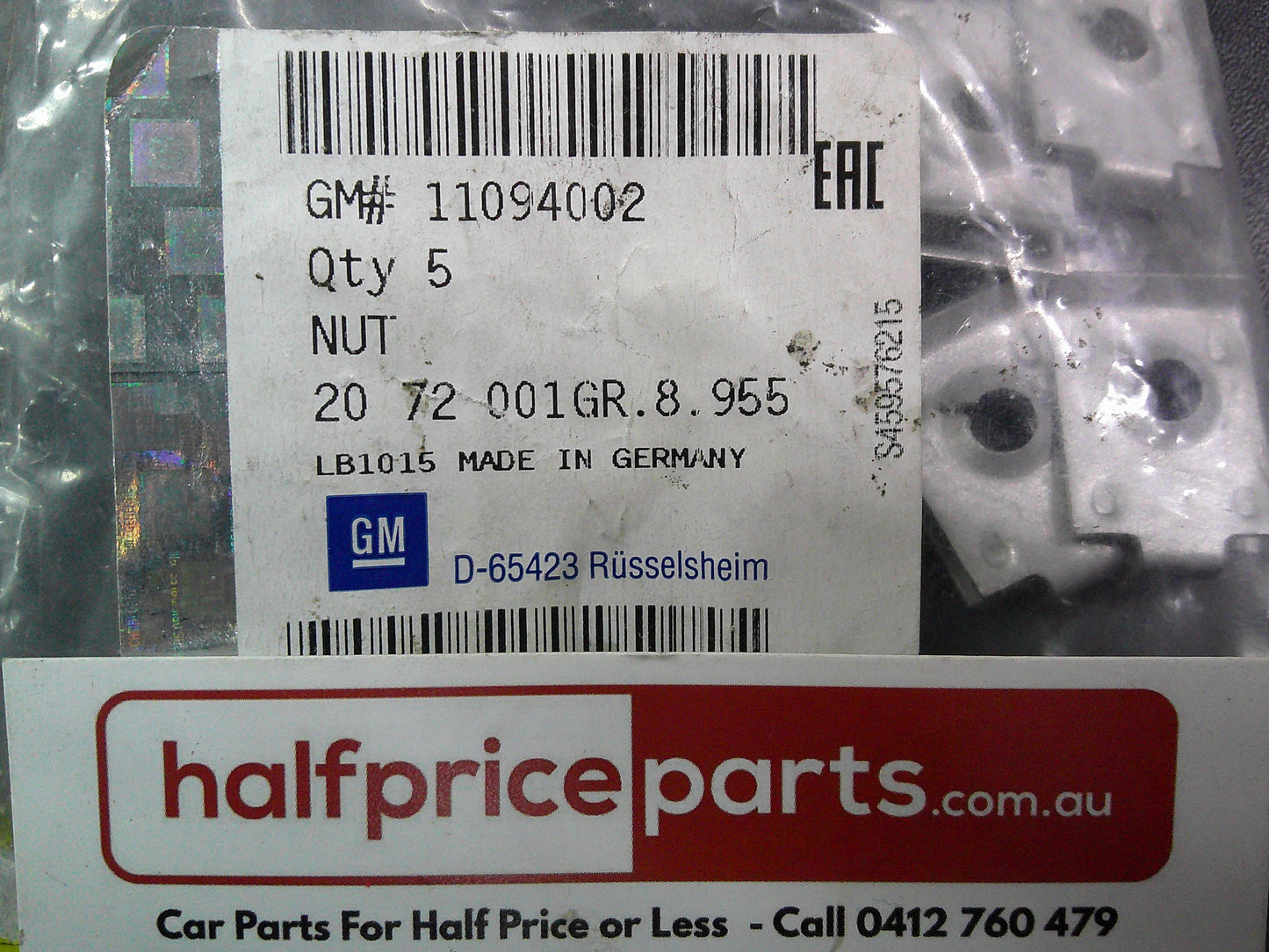 Holden TR Astra Genuine Guard Clip New Part