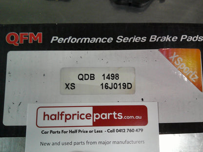 QFM Performance Front Disc Brake Pad Set Suits BMW X1/1/3/5//6/7 Series New Part