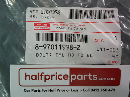 Holden Jackaroo Genuine Cylinder Head Bolt M11 x 155 New Part